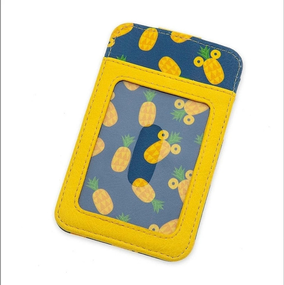 NWT Disney Parks Mickey Mouse Pineapple Card Case Wallet - Picture 5 of 7